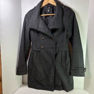 H&M Women's Charcoal Trench Coat